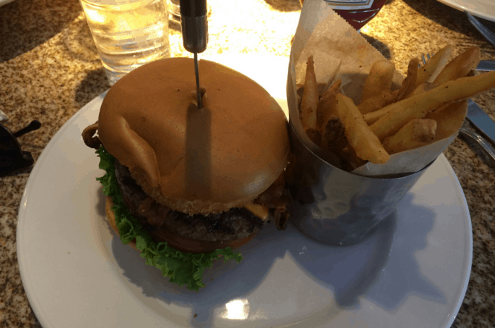 Hard Rock Cafe's Classic Burger.