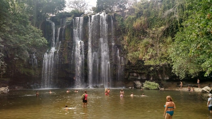 Llanos de Cortés waterfall
