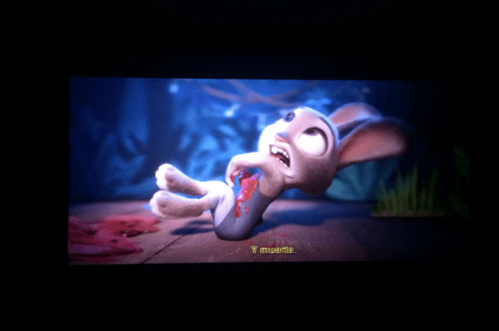 "Zootopia" in 3D without the 3D lens applied.