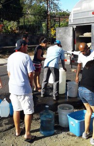 Water shortage in San José. April 2016