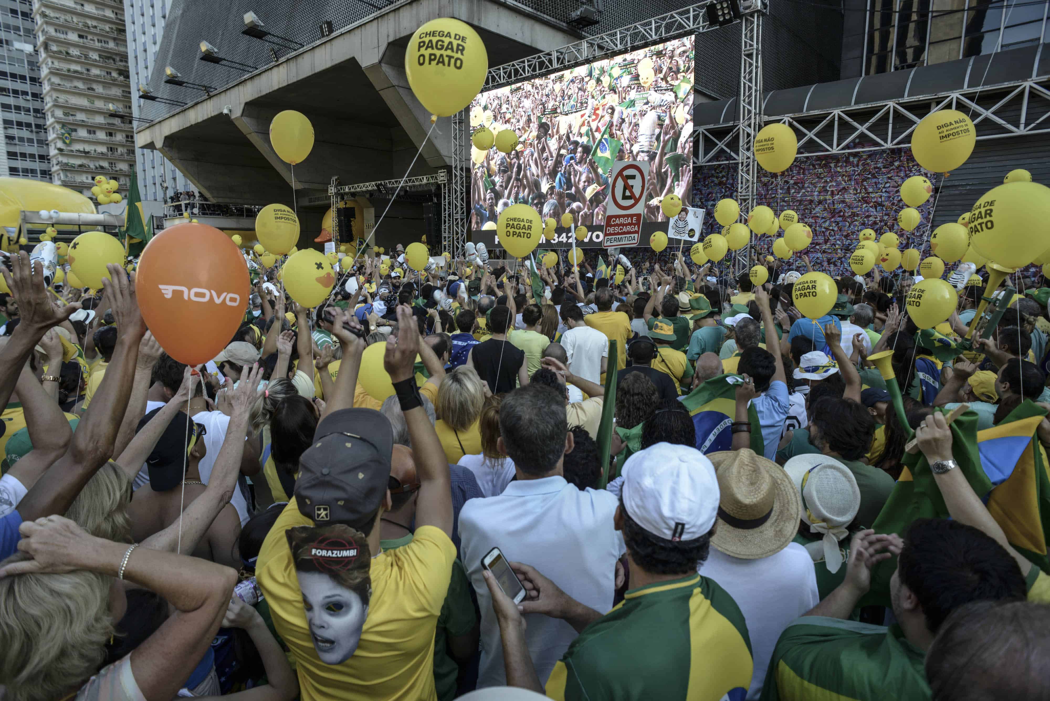 protest against Dilma Rousseff Brazil