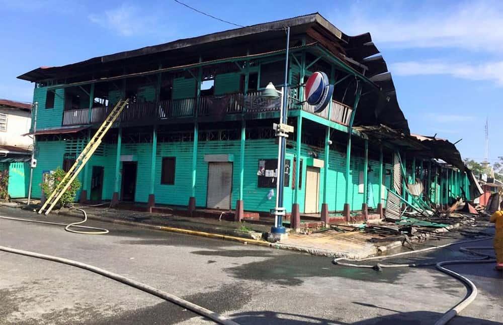 Fire at the Black Star Line building. April 29, 2016