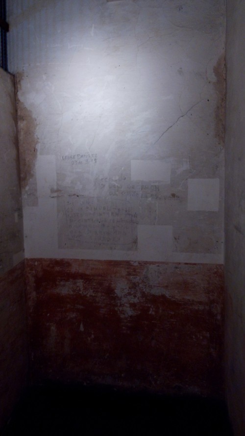 An old jail cell.
