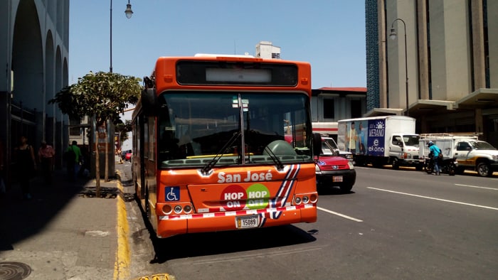 A San José bus tour offered by Costa Rica City Square Tours allows customers to hop on/hop off wherever they want.