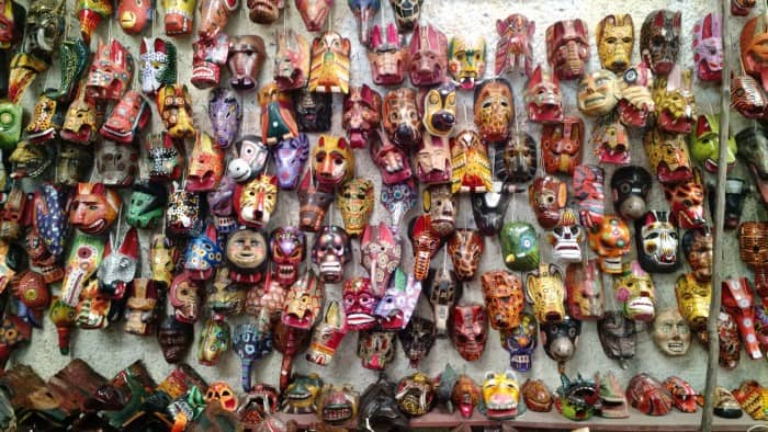 Antigua Guatemala masks