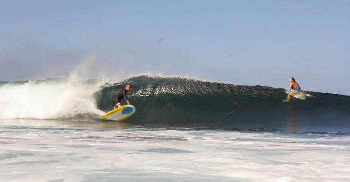 Surfing Witch’s Rock with the legendary Robert August