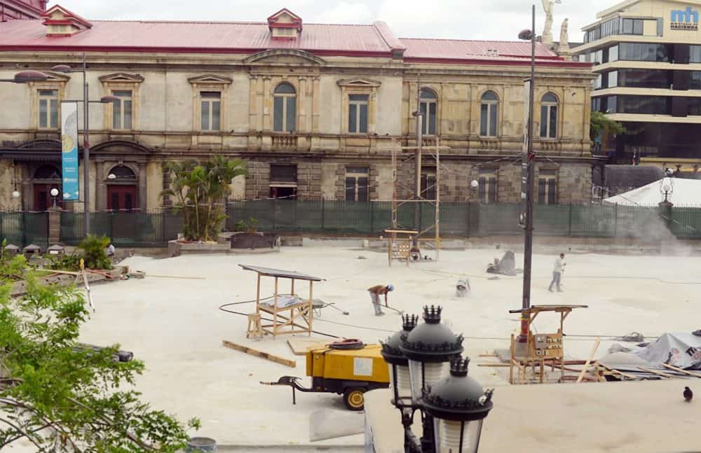 Renovation works at Plaza de la Cultura. June 21, 2016.