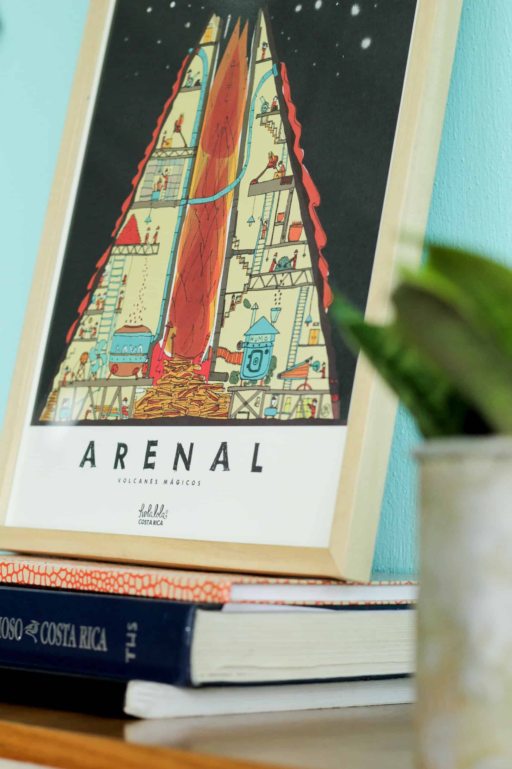 Arenal art poster