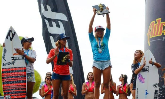 Leilani McGonagle surf championship