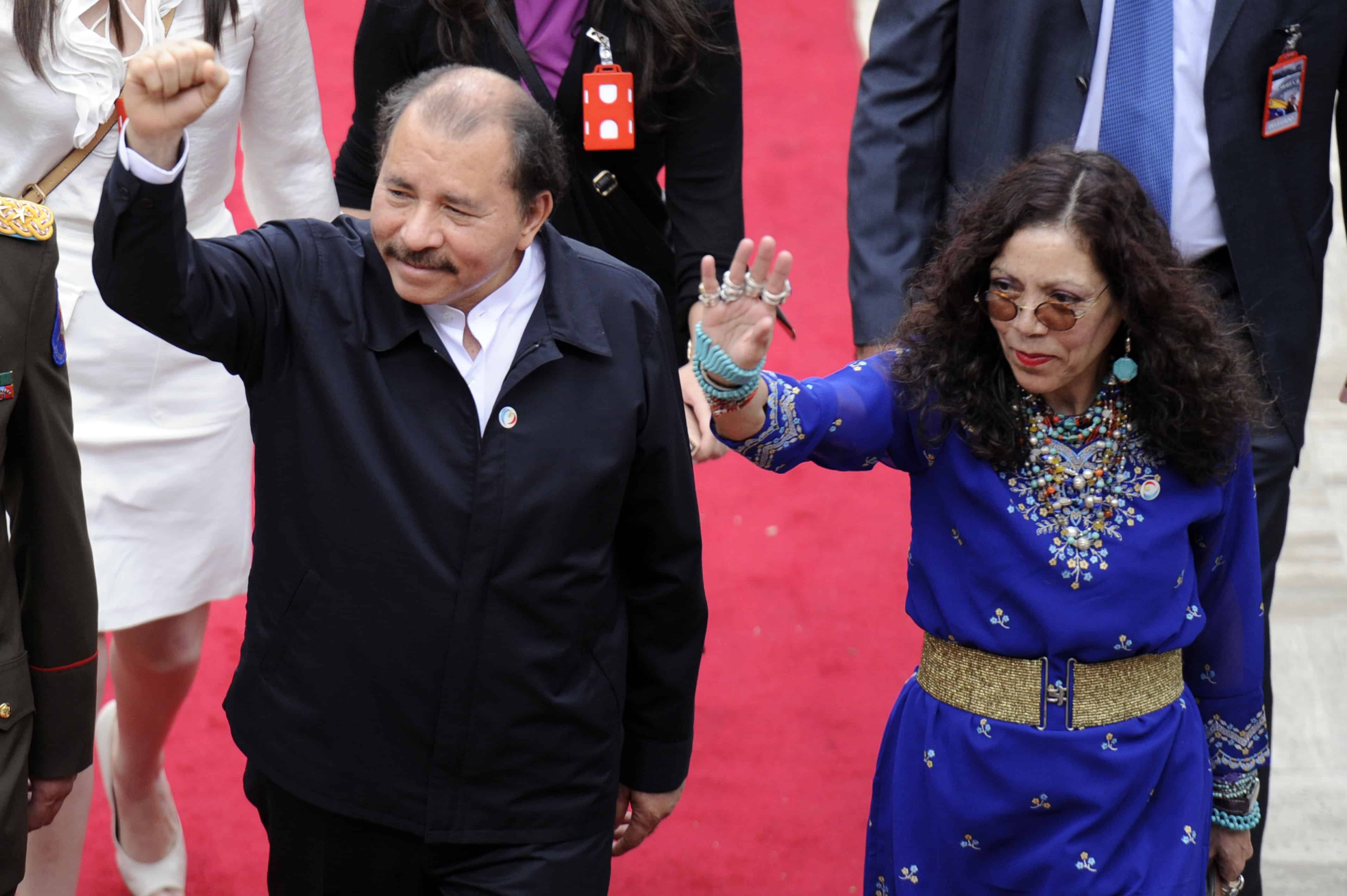 Rosario Murillo and Daniel Ortega