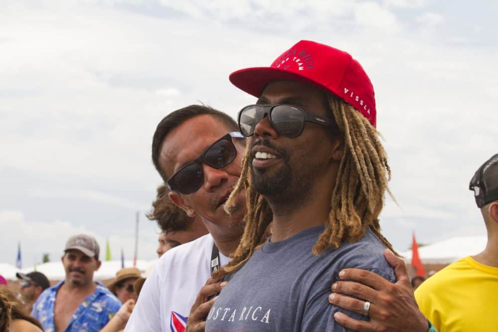 Costa Rica's Gilbert Brown at Costa Rica's World Surfing Games