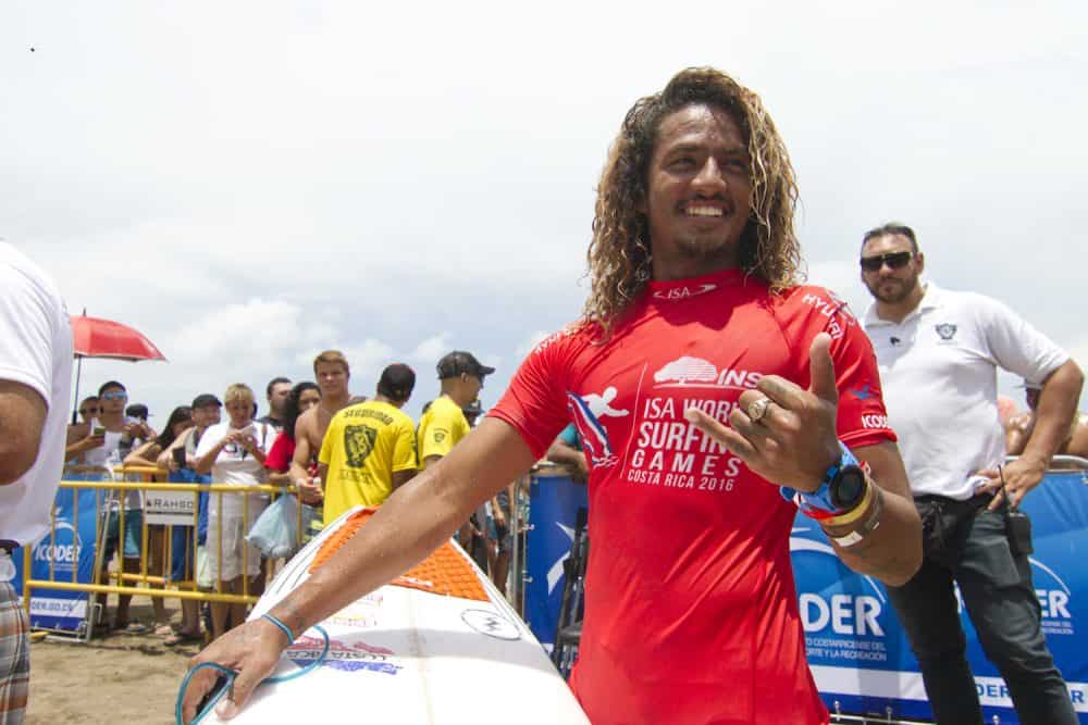 Carlos "Cali" Muñoz at Costa Rica's World Surfing Games