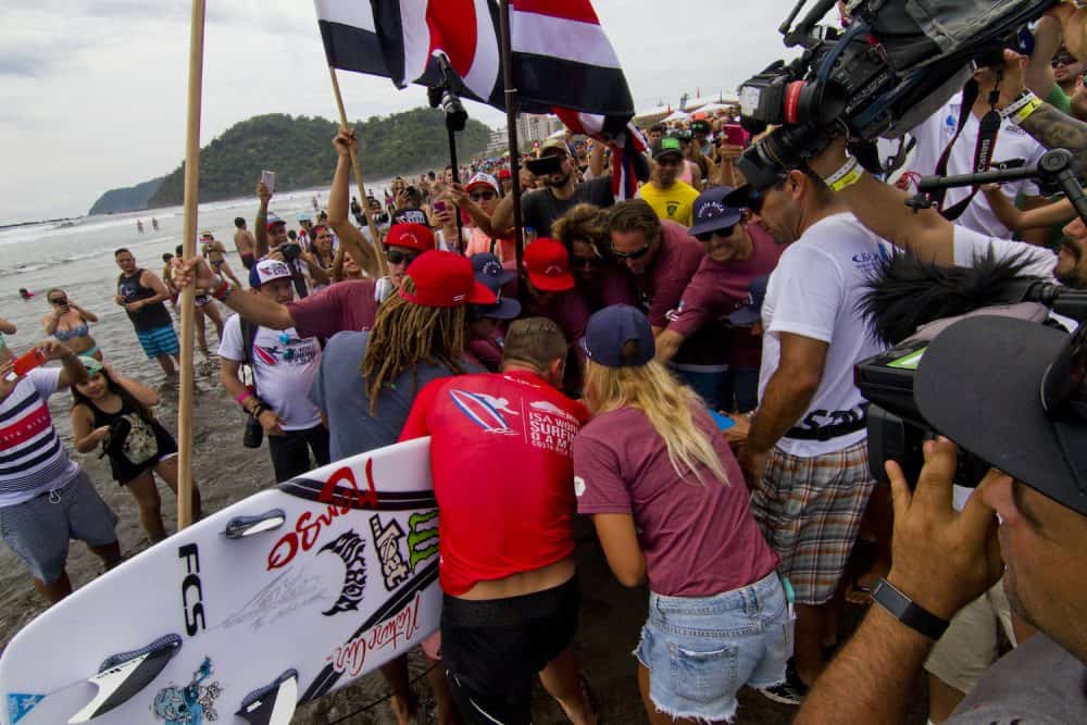 Team Costa Rica at Costa Rica's World Surfing Games