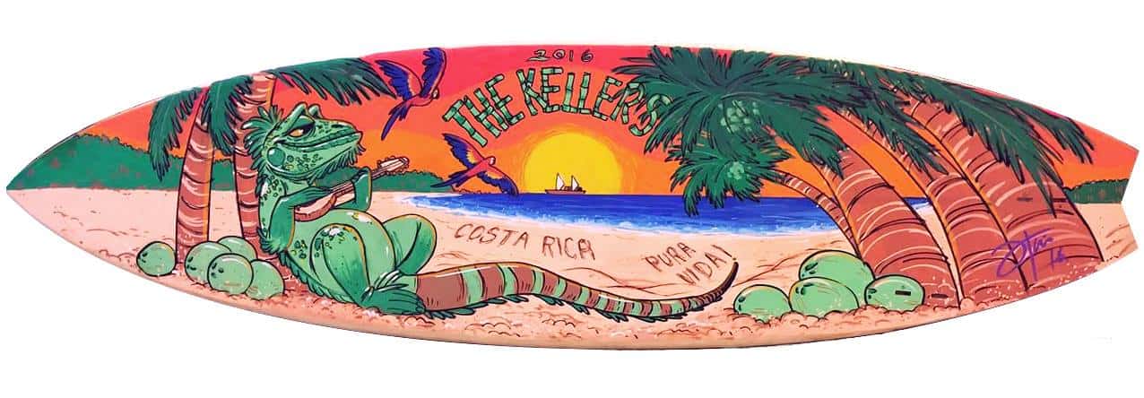 Surfboard art from Itai Hagage.