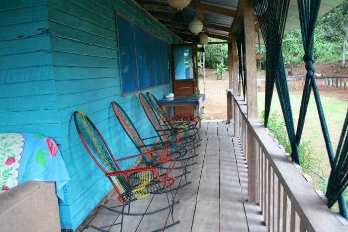 porch with rocking chairs