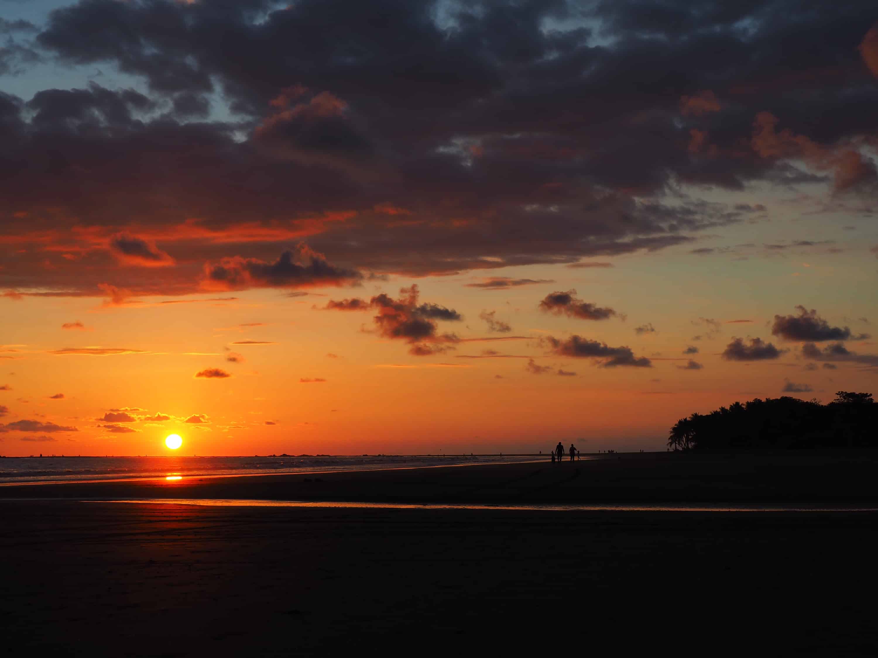 sunset over whale's tail