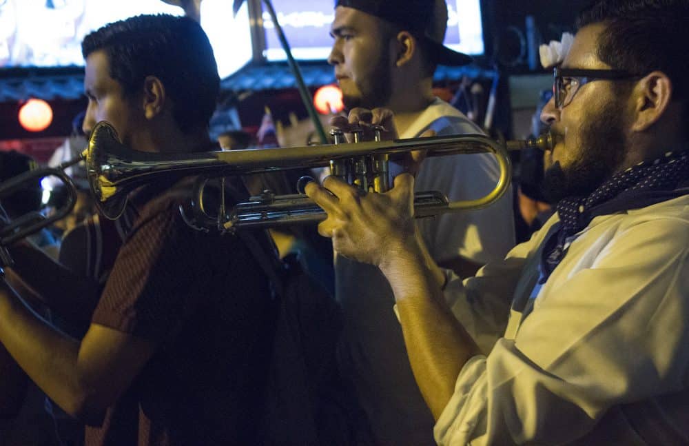 Costa Rica lantern parade band