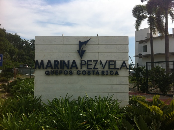 Sign in front of Marina Pez Vela.