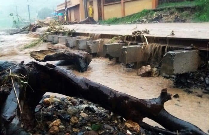 Heavy rains, flooding in Cartago. Oct. 6, 2016.