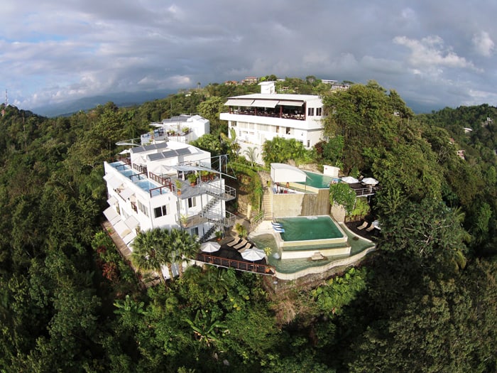 Bird's-eye view of Gaia Hotel and Reserve.