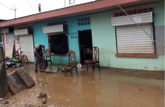 Flooding at Upala, Hurricane Otto. Nov. 28, 2016.