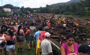 Damage by Hurricane Otto at Bijagua. Nov. 30, 2016