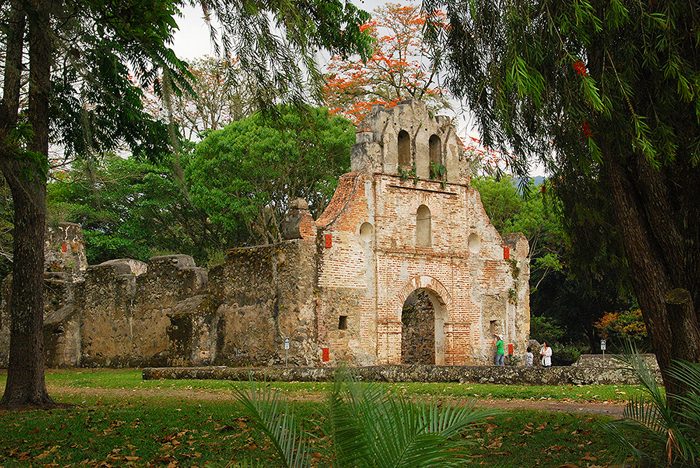 The ruins of the Ujarrás church, Costa Rica's oldest, originally built between 1575 and 1580, then rebuilt between 1681 and 1693.