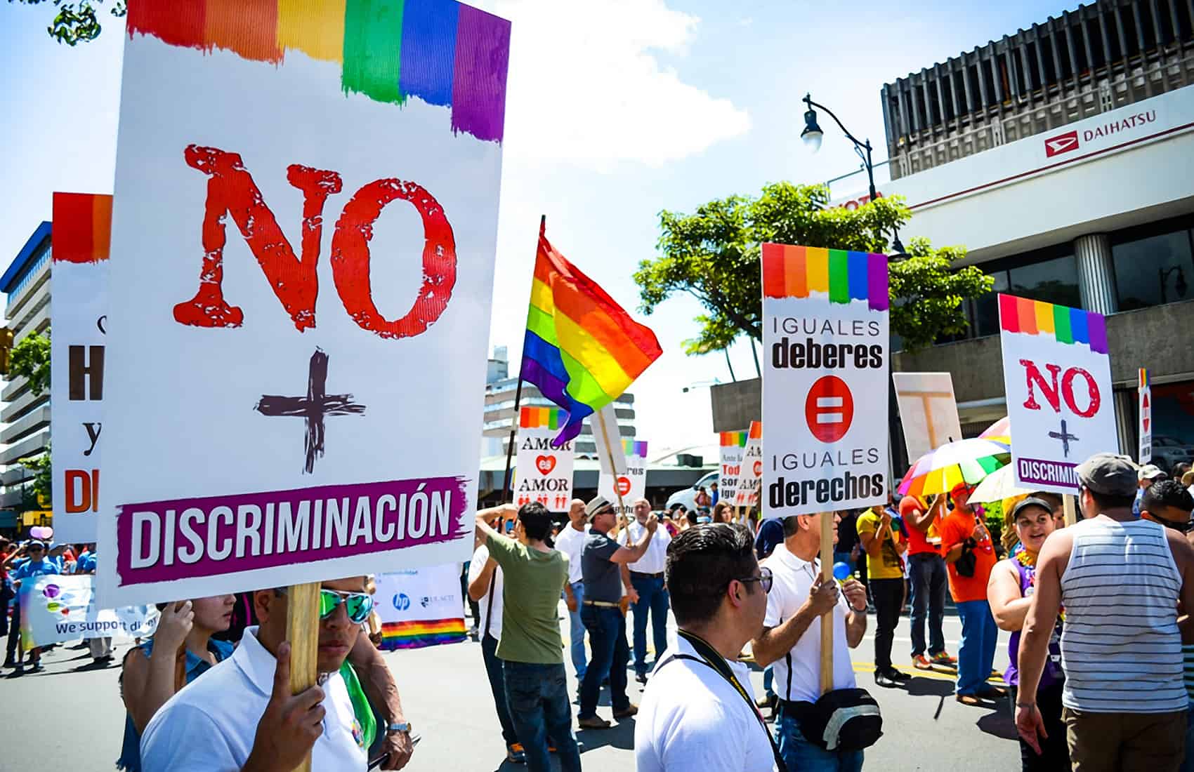 Gay pride parade in San José