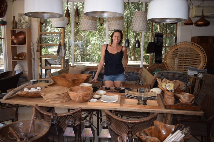 Pauline Steenkamer of Nosara Design inside her shop.