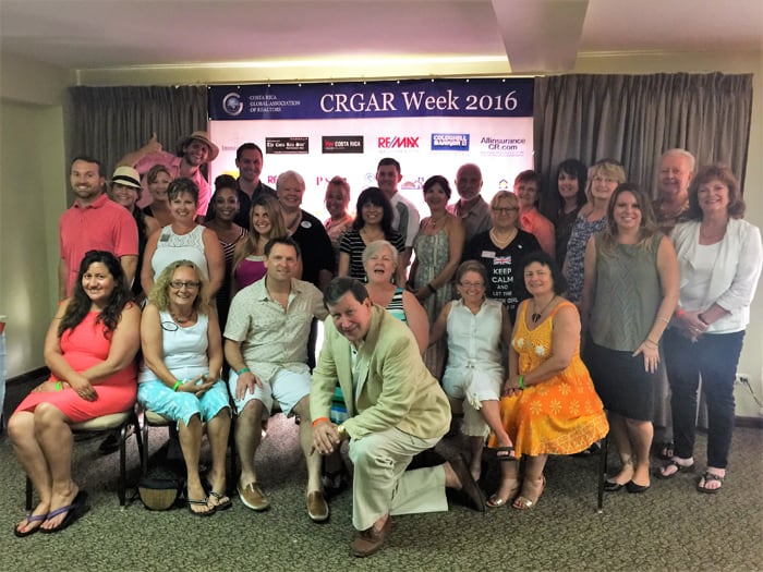 Costa Rica Real Estate Institute 2016, with instructor David Wyant, front, at Flamingo Beach Resort.