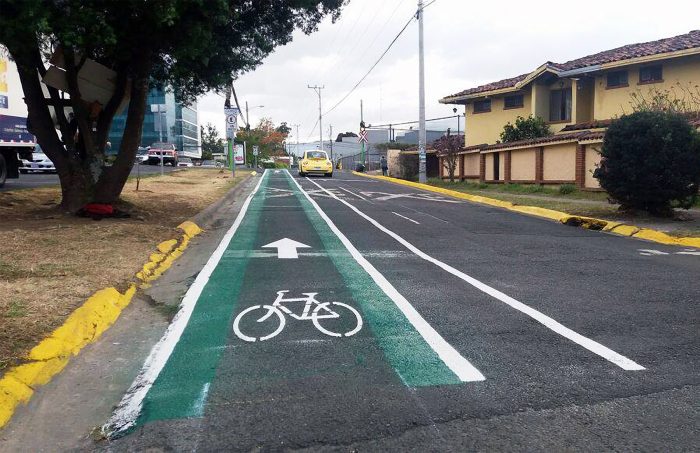 Bike path in San Pedro. March 2017.