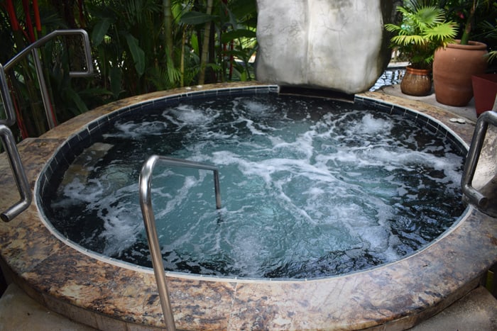 Hot tub at Paradise Hot Springs.