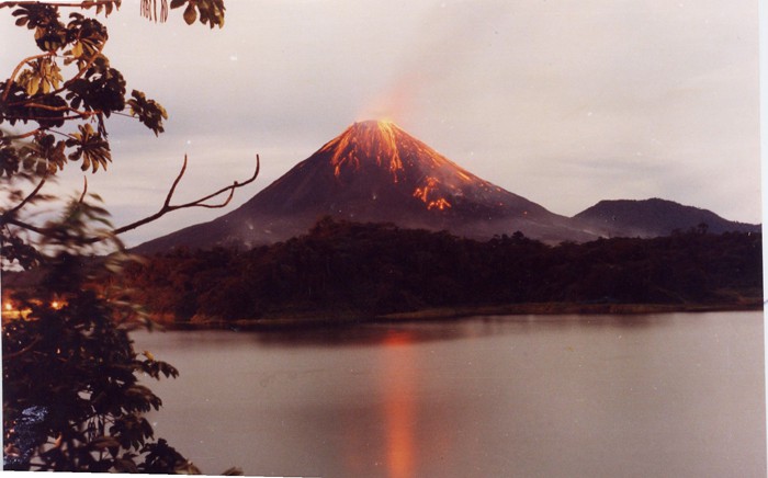 View from Laguna Arenal in 1991.
