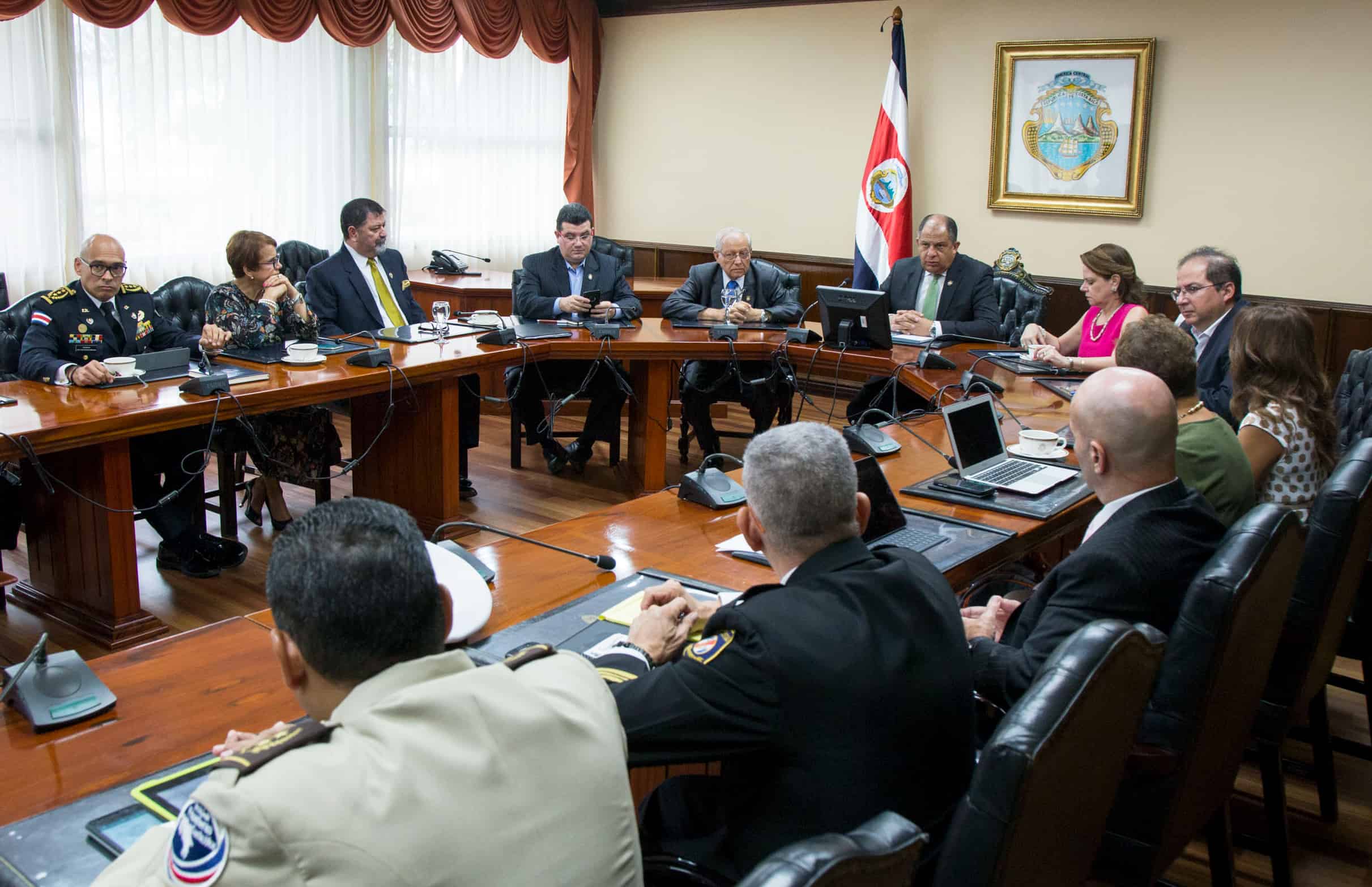 Public Security meeting at Casa Presidencial. May 17, 2017.