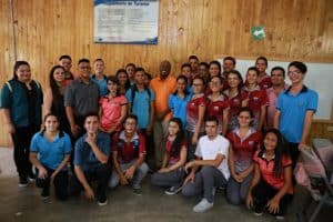 Ambassador Haney during his visit at the Colegio Técnico de Puerto Jiménez.