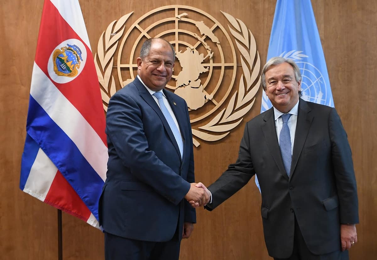 Costa Rican President Luis Guillermo Solís at the United Nations