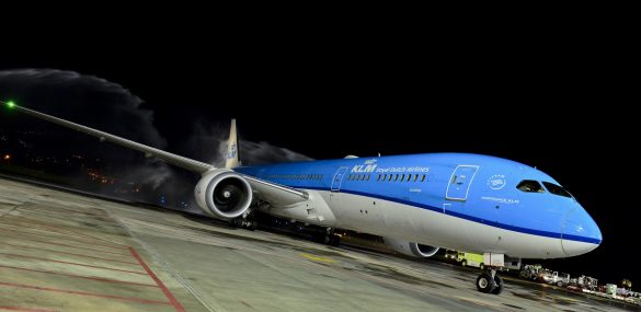 A KLM Boeing 787.