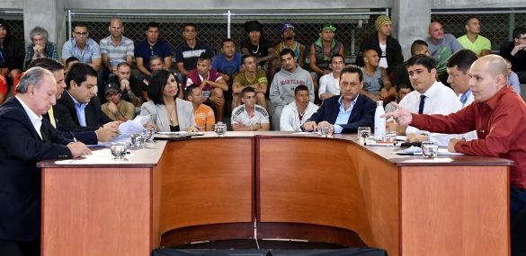 Costa Rican presidential candidates debate on Nov. 2, 2017 at La Reforma prison