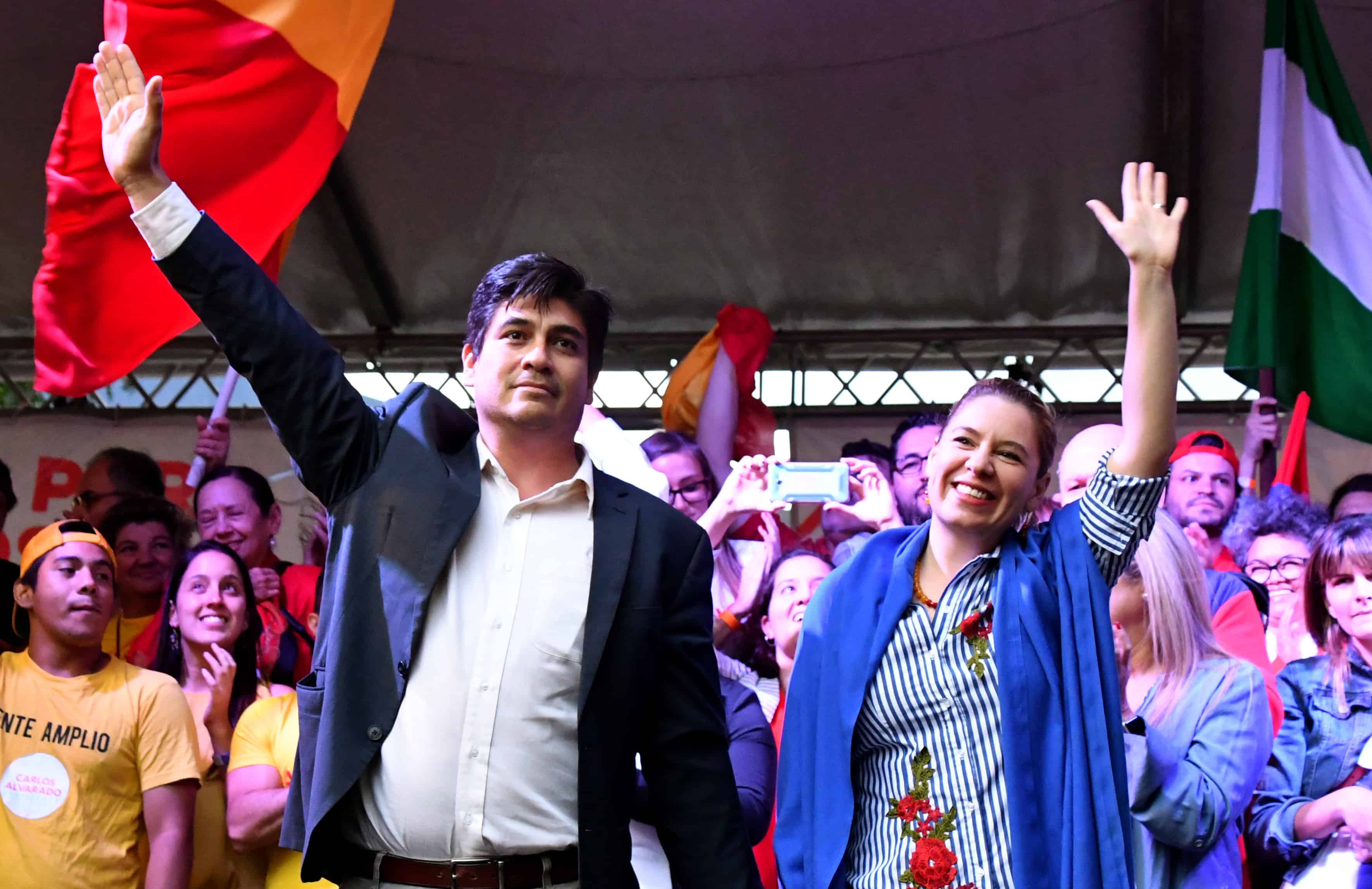 Candidates close their campaigns with rallies in San José, Costa Rica, on March 24, 2018.