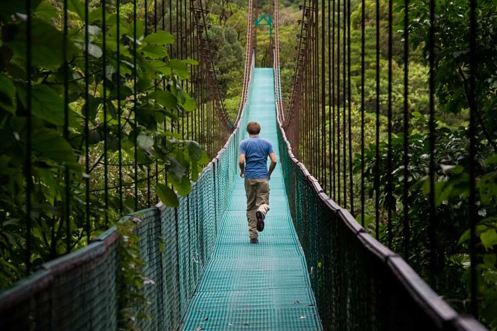 Monteverde's famous hanging bridges provide a wonderful way to explore the cloud forest.