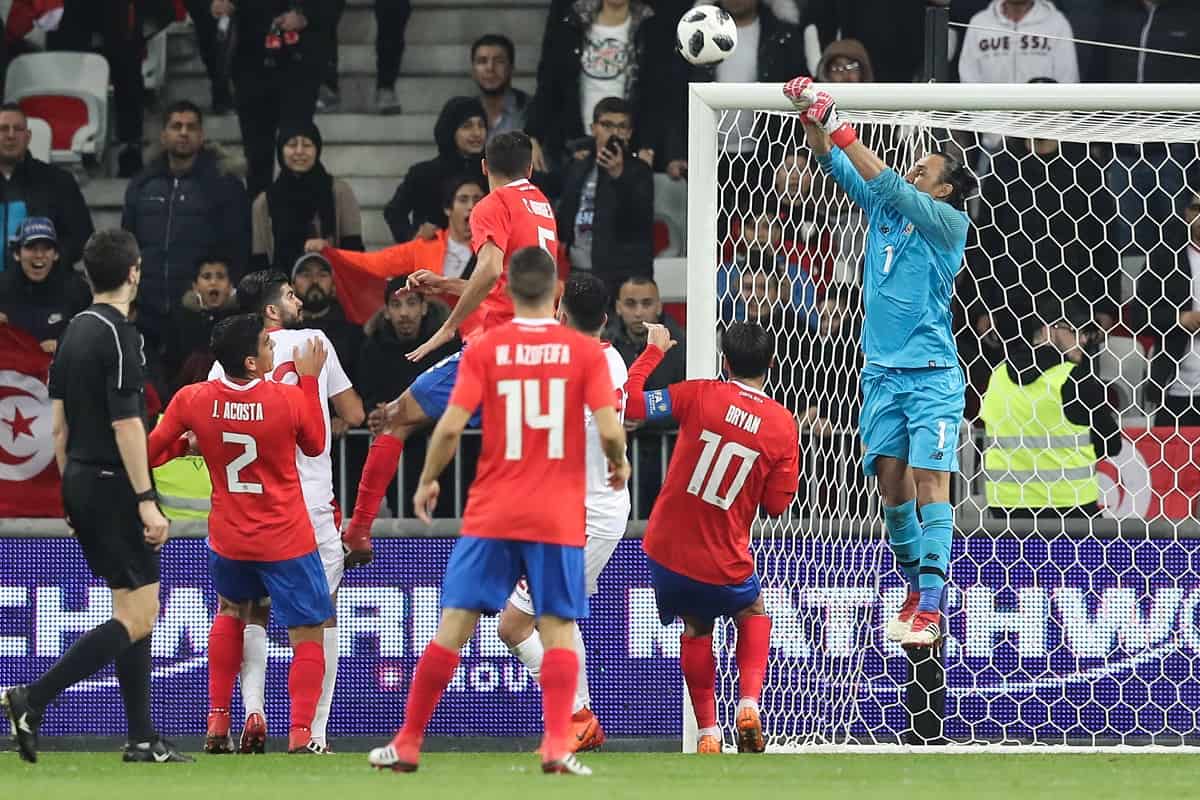 Costa Rica lost to Tunisia 0-1 in Nice, France, on March 27.