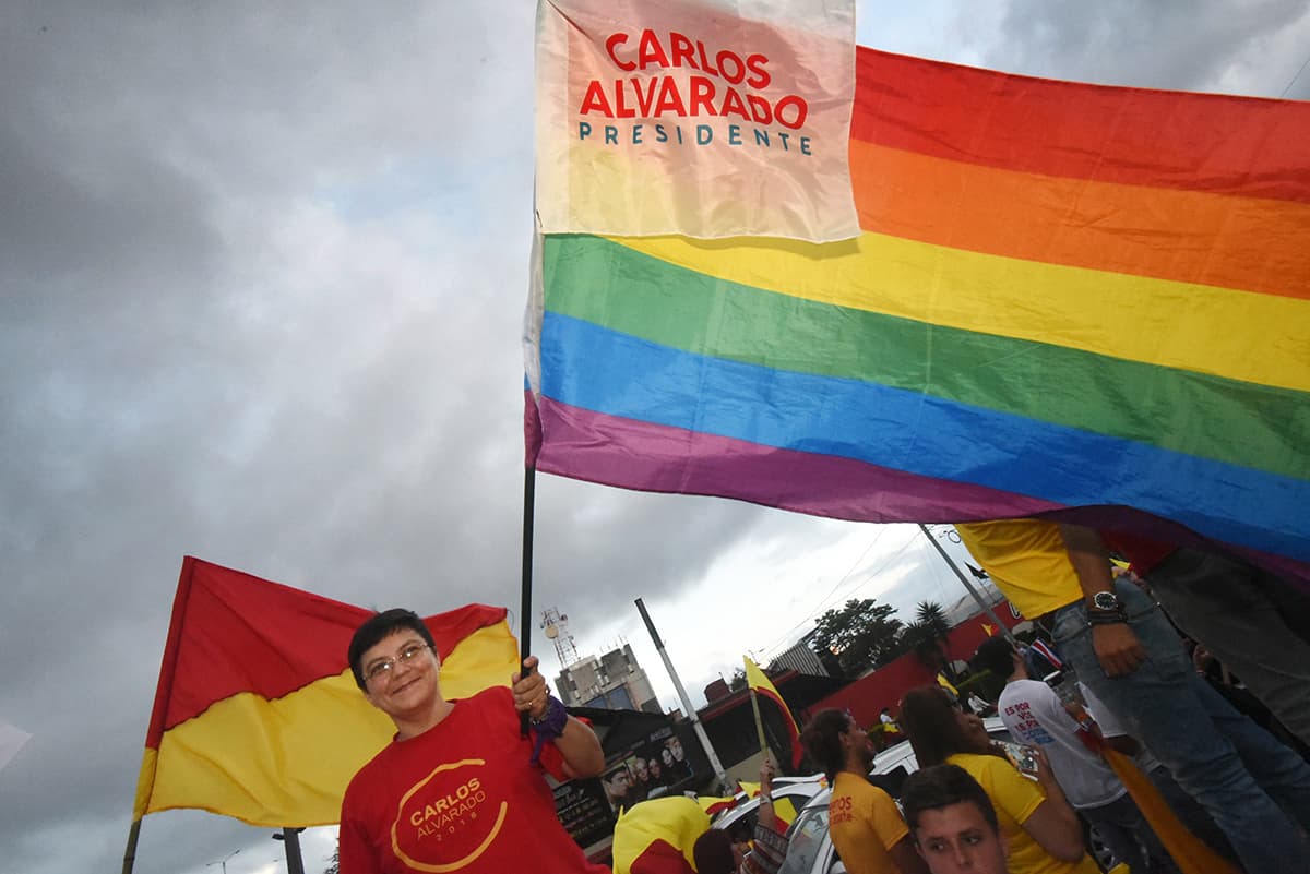 Costa Ricans celebrate ahead of its April 1 presidential runoff elections.