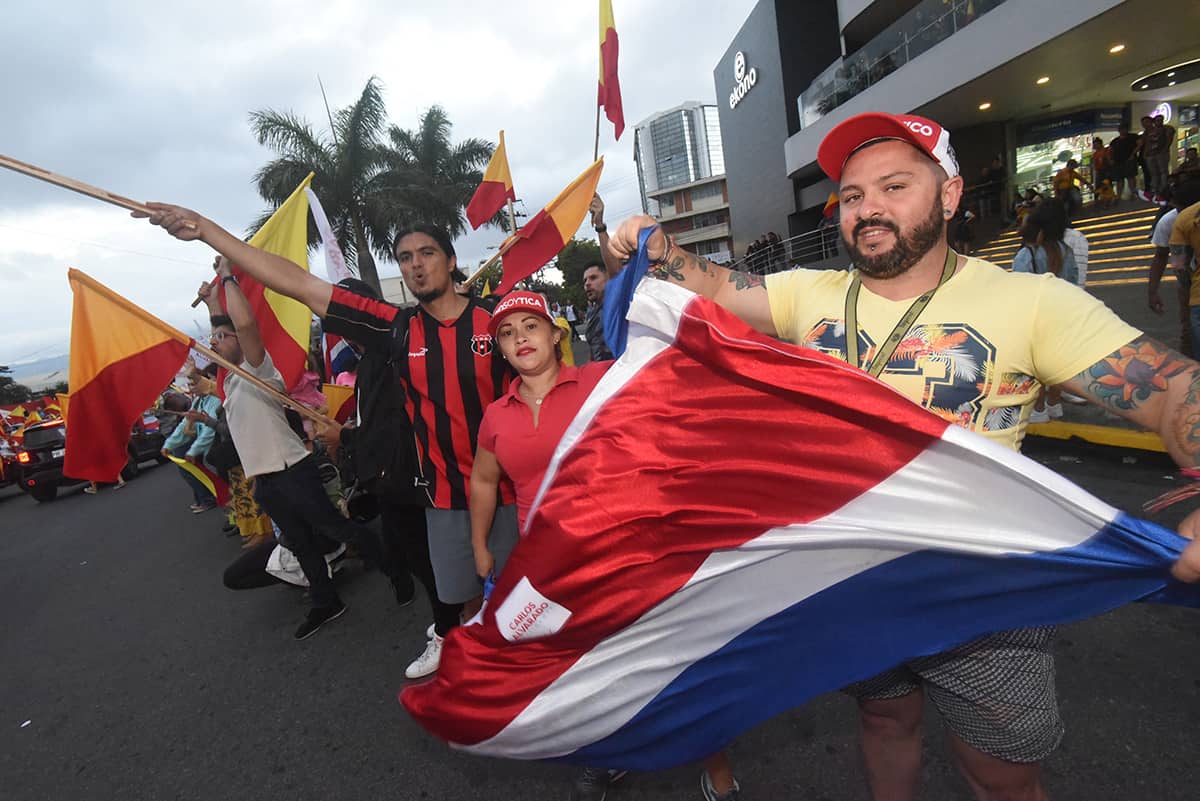 Costa Ricans celebrate ahead of its April 1 presidential runoff elections.