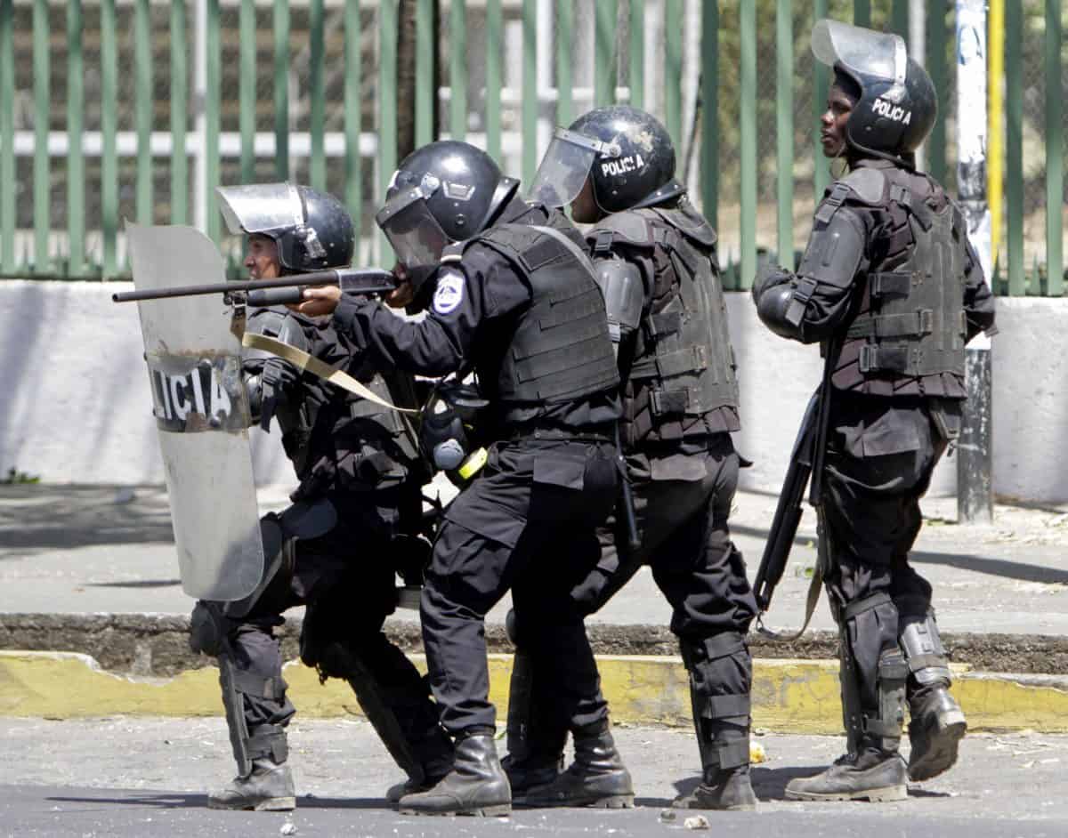 Protests in Managua, Nicaragua, April 18, 2018.