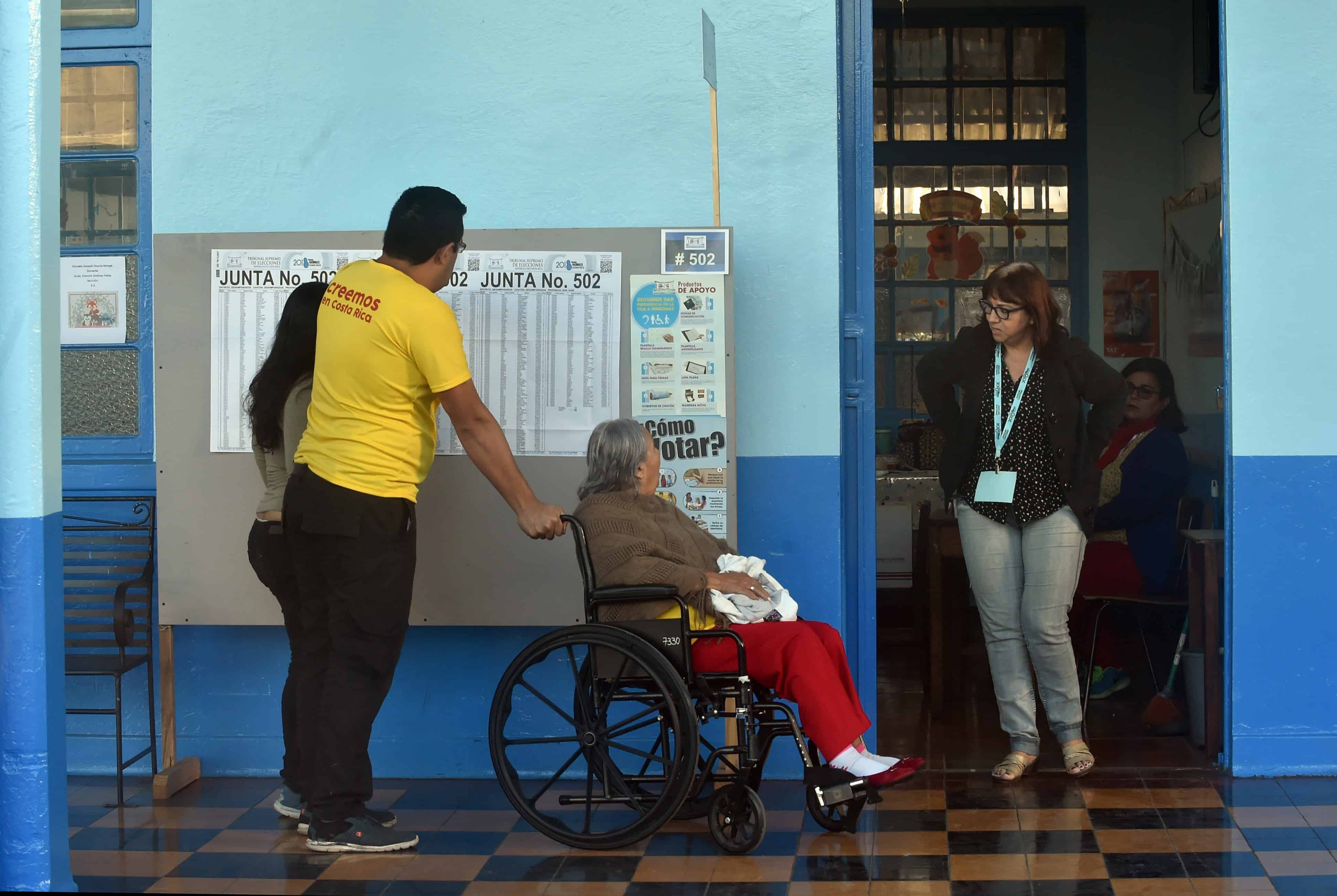 Voters in San José, Costa Rica on April 1, 2018.