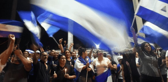 Vigil in Managua, Nicaragua, April 23, 2018