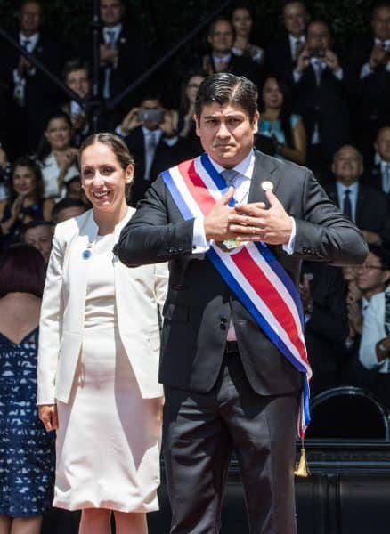 The inauguration of President Carlos Alvarado in Costa Rica