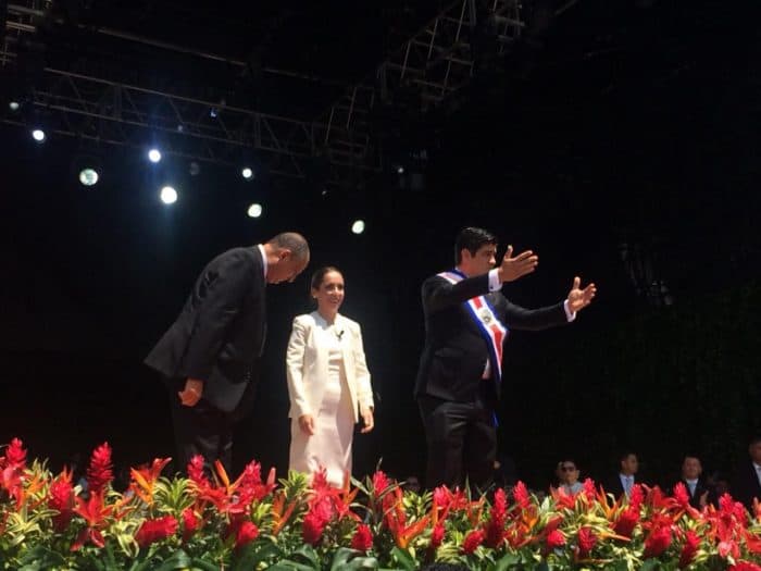 The inauguration of President Carlos Alvarado in Costa Rica