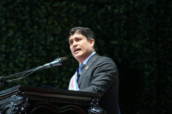 The inauguration of President Carlos Alvarado in Costa Rica