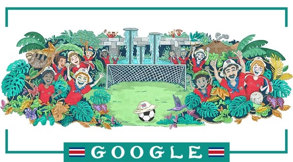 Costa Rica Google Doodle